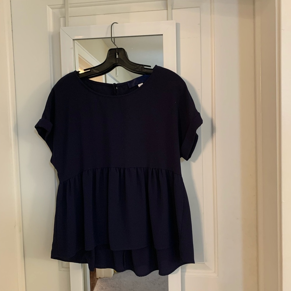 Navy blue blouse. Size small